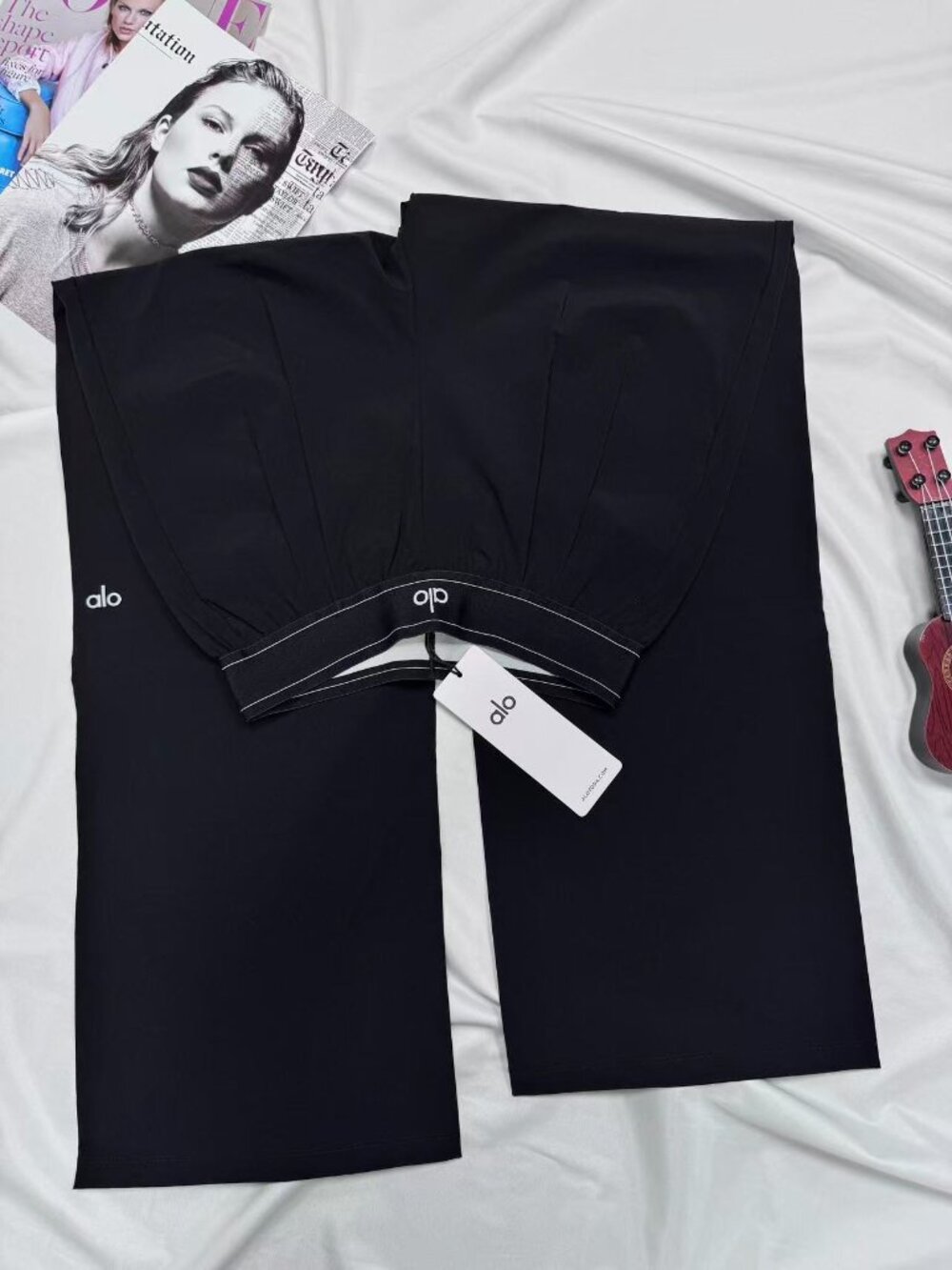 Black🕶ALO Yoga Women's Suit Up Trouser😎Elevated Everyday Pants (Regular) - Picture 3 of 9